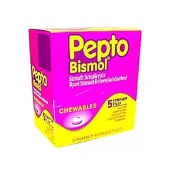 Pepto Bismol Chewables Dispenser - 32 Packs of 4