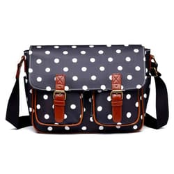 Miss Lulu Women Handbags Oilcloth School Printing Cross Body Satchel Shoulder Hand Cross Body Messenger Bags