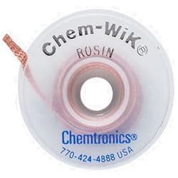 Chemtronics 5-50L Chem-Wik Desoldering Braid, .050 inch, 50ft -2 pack