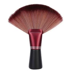 YUYTE Fan Shape Hairdresser Neck Brush, Neck Duster Brush Soft Barber Hair Cutting Brush Hair Sweep Brush, Hair Clippings Remove Brush Flat Base[#1]