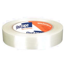 FindTape Shurtape Performance Grade Fiberglass Reinforced Strapping Tape (GS-521): 3/4 in. x 60 yds. (White)