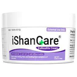 Ishancare Folliculitis Treatment, Highly Effective Folliculitis Cream, Natural folliculitis for Itching, Redness, Inflammation, Ache, Burning, 3.53 Oz