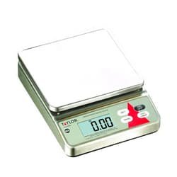 Taylor Precision Products (TAYGD) TE20SSW Waterproof Digital Portion Control Scale, Electronics, Glass, Rubber Silicone,