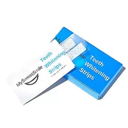 MySweetSmile Teeth Whitening Strips - 28 Strips | Advanced PAP Formula for a Whiter & Brighter Smile | Sensitivity & Pain Free Whitening| Results From First Treatment| 100% Peroxide Free| Mint Flavour