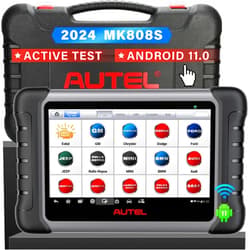 Autel Scanner MaxiCOM MK808S: 2024 Bidirectional Tool as MK808BT Pro MX808S M808Z, Function as MaxiCheck MX900, 28+ Service, Active Test, All System Diagnose, Injector Coding, FCA Autoauth Android 11
