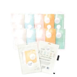 Sweetie Sips Reusable Food Pouches 10-Pack 6oz Baby Food Storage Refillable Toddler Squeeze Pouch for Kids Washable Freezer Safe Homemade Purees Smoothies Sweetie Sips