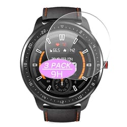 Synvy [3 Pack] Tempered Glass Screen Protector, Compatible with iQuark N06 Smartwatch Smart watch 9H Film Protectors