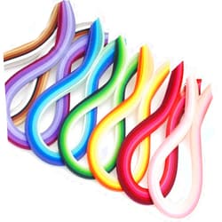 Easy PaperArt Quilling Paper Strip 5mm Gradient Rainbow Paper Quilling Strip Set for Beginner Paper Strip Ombre Length 21inch 840pc/Set