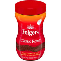 Folgers Classic Roast Instant Coffee, 8 Ounces