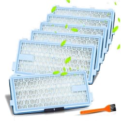 FAMELEC 6 Pack SF-HA Hepa Filter for Miele Hepa Airclean 50 Filter, Miele Hepa Filter Replacement Model C3, S4, S5, S6, S8, S8000, S6999, Complete C2, C3, Compact C1, C2, Air Clean SF-HA 50 Hepa By FAMELEC