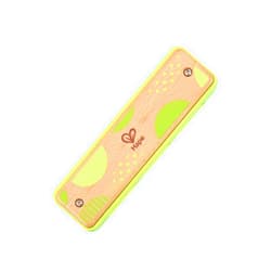 Hape Blues Harmonica | 10 Hole Wooden Musical Instrument Toy for Kids, Green