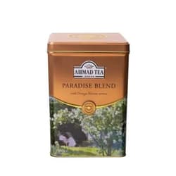 Ahmad Tea Paradise Blend, Premium Loose Leaf, Orange Blossom Black Tea, 500g. Naturally caffeinated and sugar free