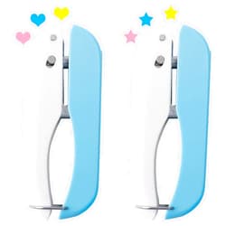 UCEC Paper Hole Punch Shapes, Single Hole Puncher, 1/4 Inch Handheld Star Hole Punch Heart Hole Punch, Star Hole Puncher Heart Punches for Paper Crafts, DIY, Valentine Cards for Kids, 2 Pack