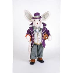 Karen Didion Emerson Bunny Figurine, 22-Inch, Multicolor, Polyester