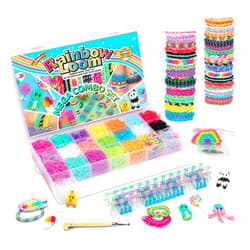 Rainbow Loom® MEGA Combo Set, Features 7000+ Colorful Rubber Bands, 2 Step-by-Step Bracelet Instructions, Organizer Case, Great Gift for Kids 7+ to Promote Fine Motor Skills (Packaging May Vary)