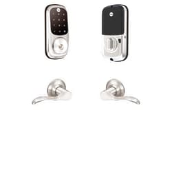 Yale Security B-YRD226-NR-NW-619 Yale Assure Lock Norwood Touchscreen Deadbolt with Matching Lever, Satin Nickel