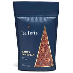 Tea Forte Natural Amber Hue Beet Rock Sugar Crystals for Tea and Coffee, Dissolves Quickly, Vegan and Non-GMO, Resealable 1 Pound Bag
