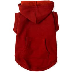 Koneseve Dog Hoodie Fleece Puppy Clothes Warm Sweater with Hat for Small Dogs Cat Hooded Shirt Kitten Pet Basic Hoodies Sweatshirt with Pocket Doggie Soft Winter Coat Apparel (Red; XL)