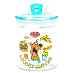 Silver Buffalo Scooby Doo Scooby Snacks Glass Cookie Snack Candy Jar with Lid (Small)