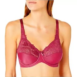 Lilyette by Bali Women's Microfiber Minimizer LY0428 40D Maroon Dusk