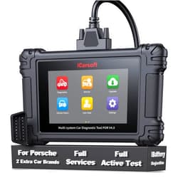 iCarsoft POR V4.0 Bidirectional Diagnostic Tool for Porsche, All System Full Active Tests 27 Services OBD2 Scanner for Porsche, Code Reader, Auto VIN