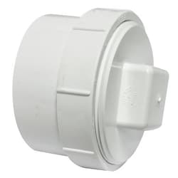 Canplas 193704AS PVC DWV FTG Cleanout Adapter with PL, White