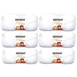 Bernat Softee Chunky Yarn (6-Pack) White 161128-28005