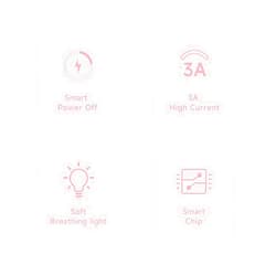 YFFIZQ USB Date Cable one Pink