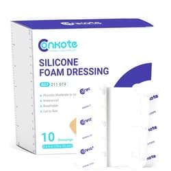 Conkote Silicone Foam Dressing Without Border 10 Pack, 4