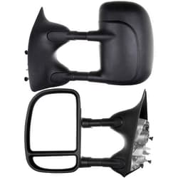 FEIPARTS Tow Mirrors Fit for 1999-2007 for Ford for F250 for F350 for F450 for F550 Super Duty Truck 2000-2005 for Ford for Excursion Towing Mirrors with Left Right Manual Adjusted Black Housing