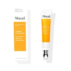 Murad Targeted Eye Depuffer - Anti-Aging Eye Cream, Formulated to Visibly Brighten, Depuff, and Firm Under-Eyes - Ginseng, Lily, and Caffeine Massage Away Puffiness and Under-Eye Bags - 0.5 FL OZ