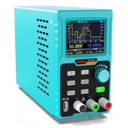 Kiprim Programmable DC Power Supply (0-30 V 0-10 A) 110V Input High Precision 4-Digit Multiple Protection with PC Software and USB Charging
