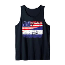 Honduras Family HONDURAN ROOTS | Half American Flag | USA HONDURAS FLAG Tank Top