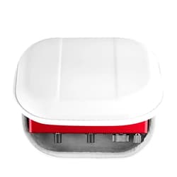 GEEKRIA Audio Mixer Case, Compatible with Focusrite Scarlett 2i2 3nd Gen Audio Interface Hard Case, Protective Hard Shell Travel Carrying Bag (White)
