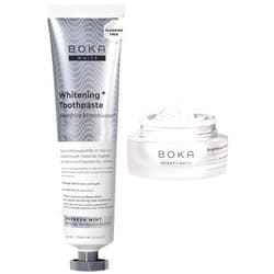 Boka Fluoride Free Whitening* Toothpaste and Boka Teeth Whitening Powder, Nano Hydroxyapatite, Appropriate for Sensitive Teeth, for Adults Oral Care