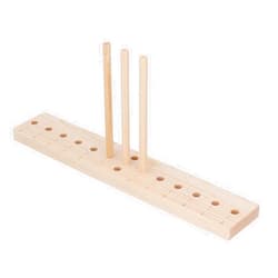 HEEPDD Bow Maker, Oak Bow Making Tool with 3 Long Stick Lightweight Portable Ribbon Bow Maker DIY Bow Making Tool for Ribbon Wreaths Hair Bows Ribbon Crafts