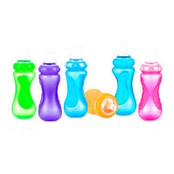 Nuby Plastic No-Spill Sport Sipper, 10 Ounce Colors May Vary