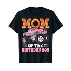 Birthday Boy Monster Truck Lover Gifts Mom Of The Birthday Boy - Monster Truck Lover Kids T-Shirt