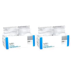 ForPro Professional Collection ForPro Embossed Foil Sheets 500S, Aluminum Foil, Pop-Up Foil Dispenser, Hair Foils for Color Application and Highlighting Services, Food Safe, 5” W x 10.75” L, 1000-Count (Pack of 2)
