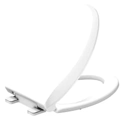 Hosslly Elongated Toilet Seat Soft-Closing | Universal Fit for Standard Toilets | Thickened Durable PP Plastic with Quick Installation Hinge | Easy-Clean Surface