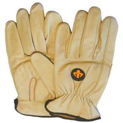 Impacto ST501040 Carpal Tunnel Leather Glove Yellow, Large