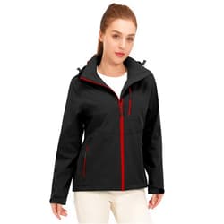 Little Donkey Andy Women's Waterproof Rain Jacket Breathable Windbreaker Outdoor Rain Coat with Detachable Hood