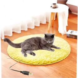 CCPWM Dog Heating Mat Sleeping Bed for Small Dog Cat USB Pet Electric Blanket Plush Pad Blanket Cat Electric Heated Pad Anti-Scratch (Color : G)