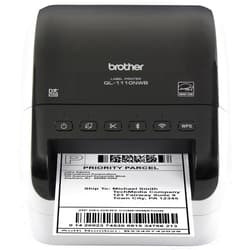 Brother QL1110NWB QL-1110NWB Wide Format, Postage and Barcode Professional Thermal Label Printer with Wireless Connectivity, 4