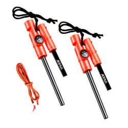 AOFAR Fire Starter AF-381/AF-381plus Fire Steel with Paracord and Whistle for Camping, Hiking, Hunting, Backpacking, Boating, Emergency Rescue…