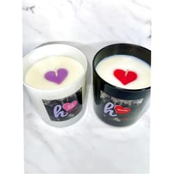 Huneybrand Heart Candle 9floz
