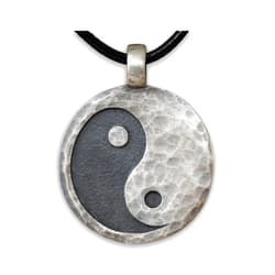 Baldur Jewelry Yin Yang Necklace Ancient Pendant Jewelry - Yin and Yang Necklaces - Ying Yang Symbol - Yin Yang Necklace for Men Women - Yin Yang Gifts - Ying Yang Jewelry - 925 Silver Necklace