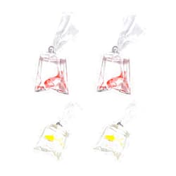 UUYYEO 12 Pcs Resin Goldfish Shape Fish Water Bag Charms Pendants for Earrings Bracelet Jewelry Making