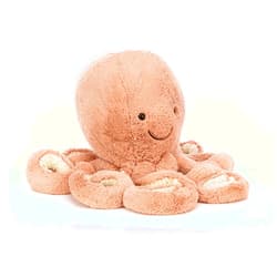 Jellycat Odell Octopus Stuffed Animal, Really Big 34 inches - Ocean and Sea Plush Toy - Classic Children's Gift