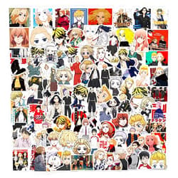 HXMIN Tokyo Anime Revengers Vinyl Stickers & Decals, 100 Pcs Waterproof Anime Themed Decals for Laptop, Bottle, Skateboard, Helmet, Notebook, Luggage, Phone Case
